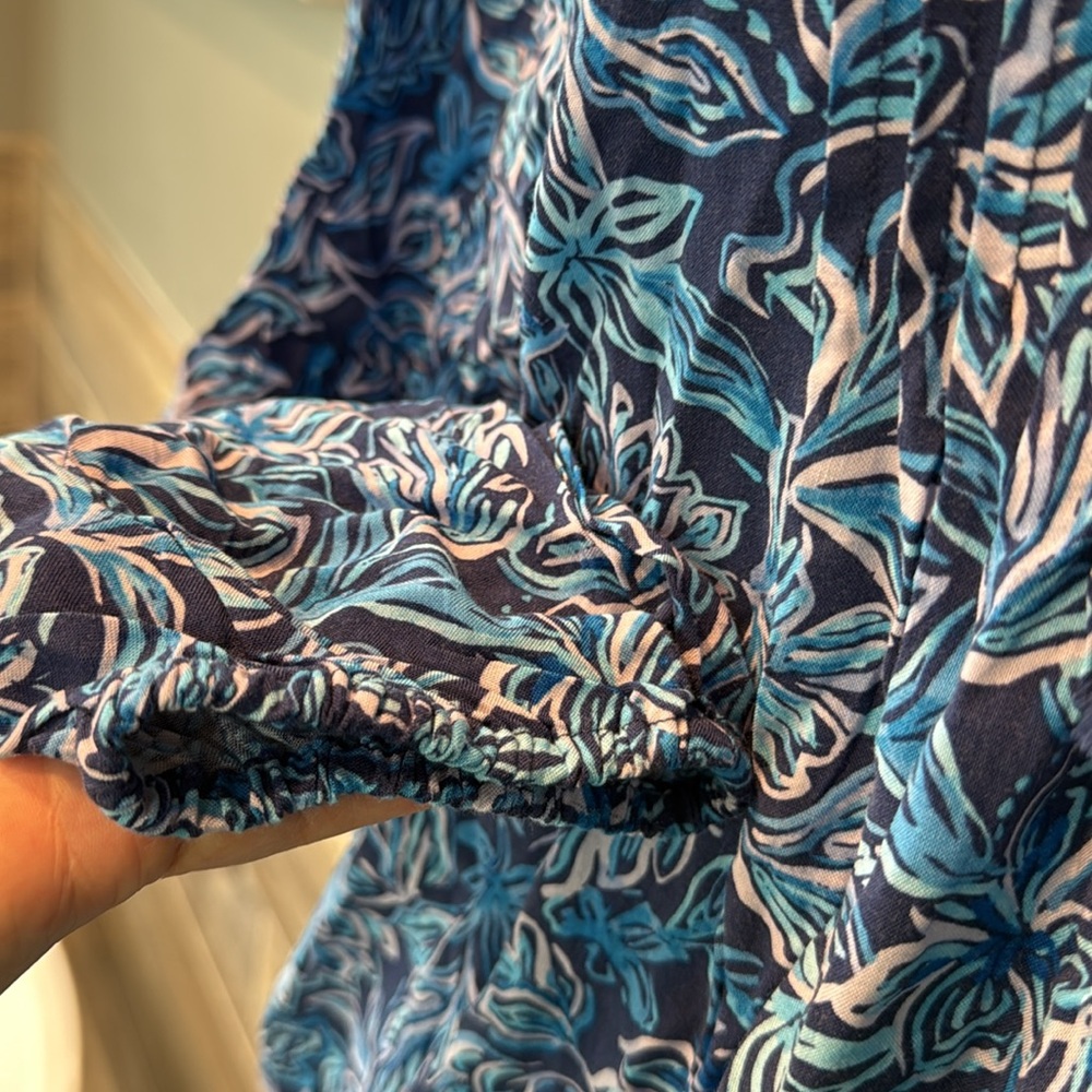Stella Parker Long Sleeve Floral‎ Top Size Large NWT - Picture 4 of 10